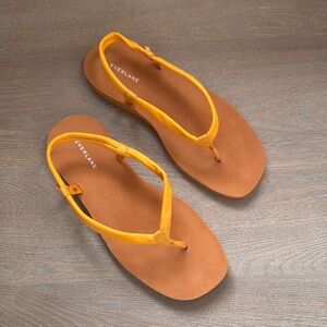 Yellow Everlane sandals / flip flops size 8